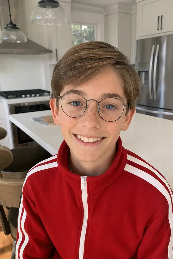 Sharp portrait of a smiling boy
