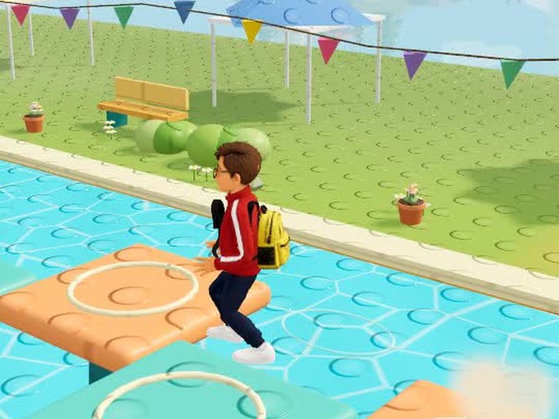 The finished game with the kid as the hero