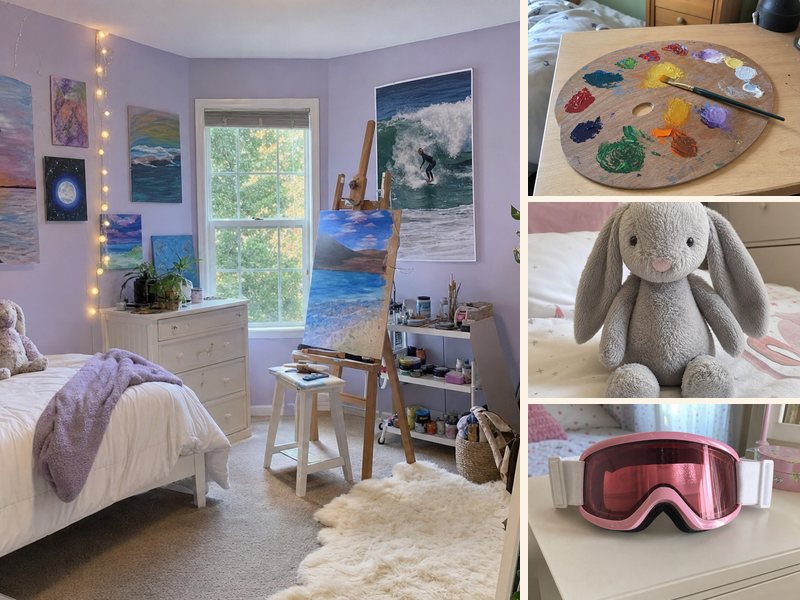 A list of a kid's hobbies, foods and places