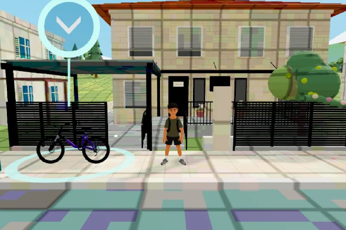 The same street in the game, Block world look