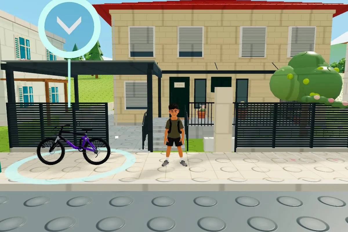 The same street in the game, Brick world look